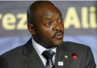 PRESIDENT OF BURUNDI PLANS TO STEP DOWN COME 2020 ELECTIONS.