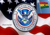 U.S GOVERNMENT ISSUES VISA BAN ON GHANA