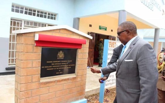 Malawi President open kasama technical college