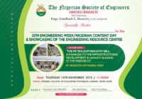 [SPONSORED] 2019 ENGINEERING WEEK/NIGERIAN CONTENT DAY