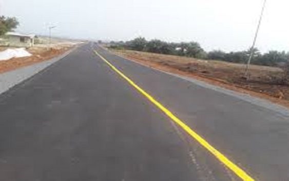 Polymeric chemical product road at 14 Military Hospital