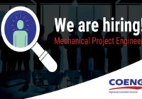 MECHANICAL PROJECT ENGINEER AT COENG, SOUTH AFRICA