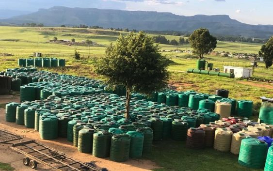 South Africa water tanks to municipalities