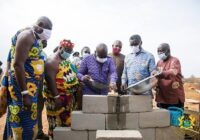GHANA PRESIDENT LAY FOUNDATION FOR FOUNDRY/MACHINE CENTRE CONSTRUCTION