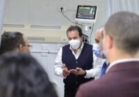 EGYPT MINISTER OF HEALTH INSPECT VARIOUS PROJECTS