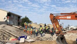 RESCUE OPERATION STILL ONGOING OVER COLLAPSED BUILDING IN GEORGE, SOUTH AFRICA